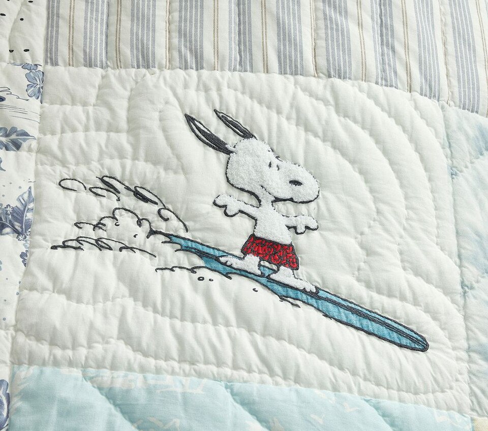 Peanuts® Snoopy® Surf Bedspread & Pillowcases