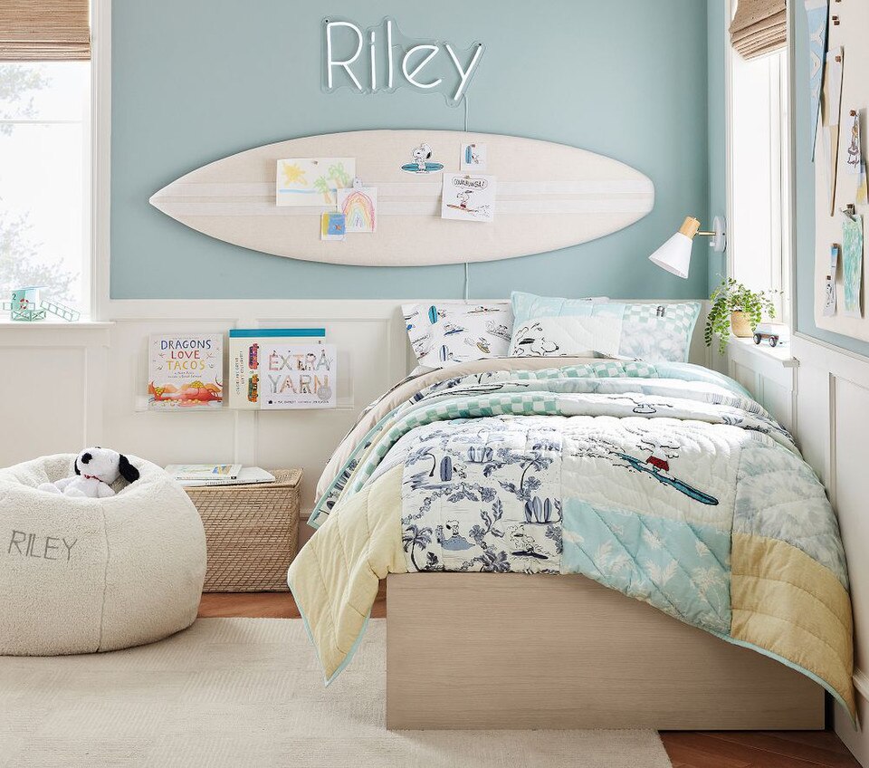Peanuts® Snoopy® Surf Bedspread & Pillowcases