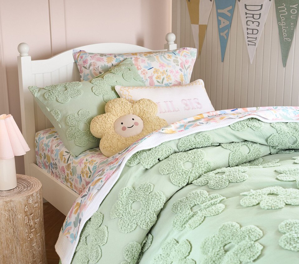 Textured Daisy Jacquard Duvet Cover & Pillowcases