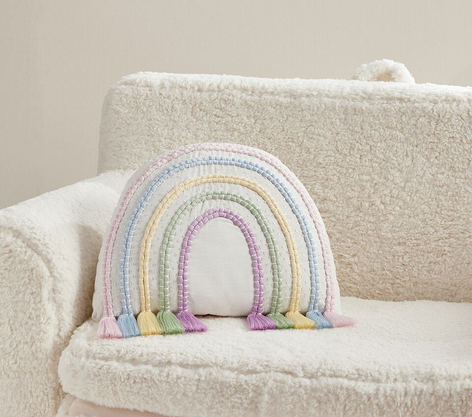 Rainbow Tassel Cushion