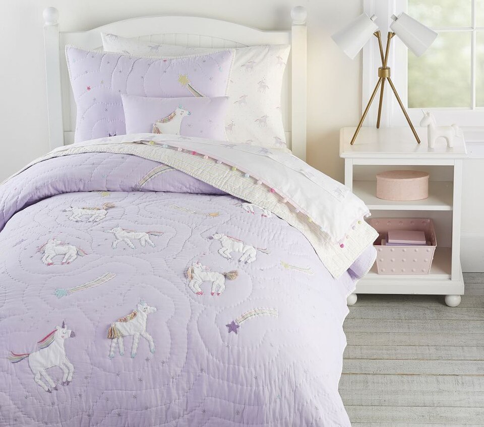 Rainbow Unicorn Bedspread