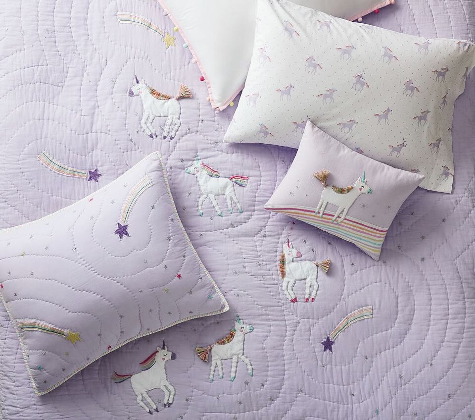 Rainbow Unicorn Bedspread