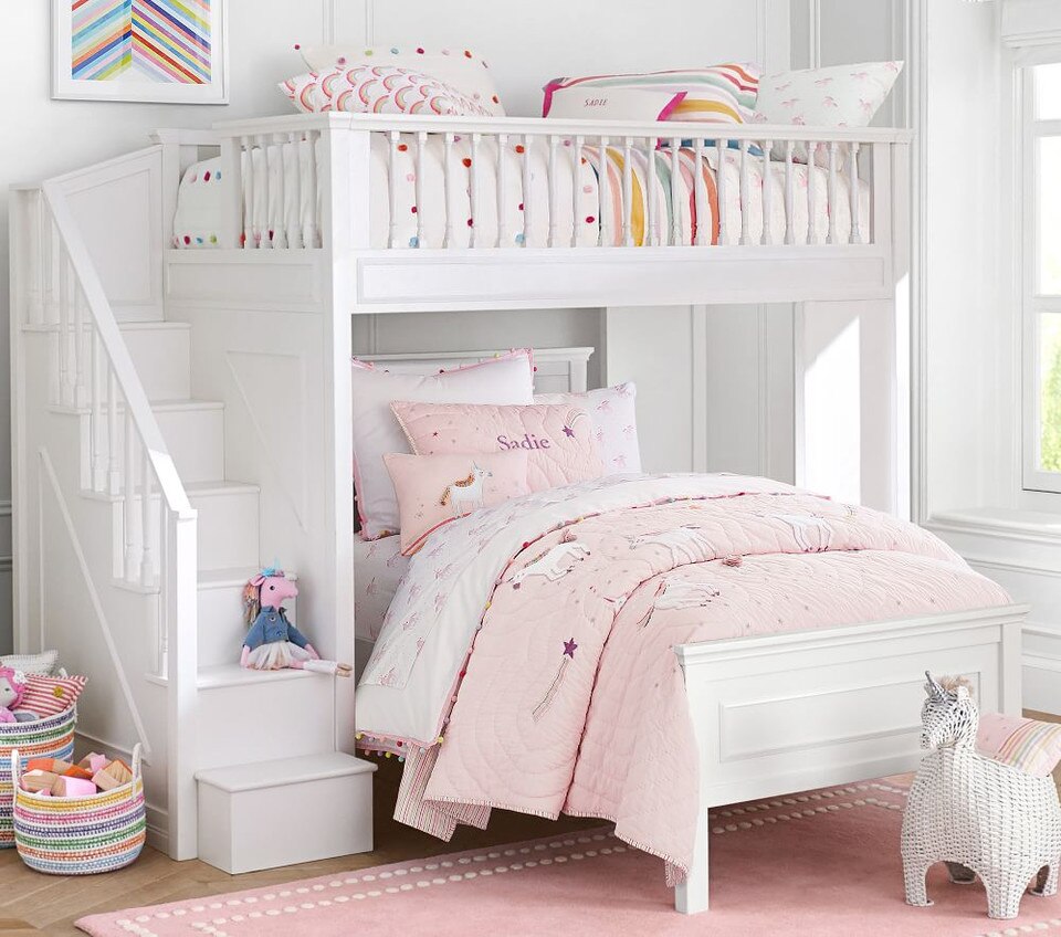 Rainbow Unicorn Bedspread