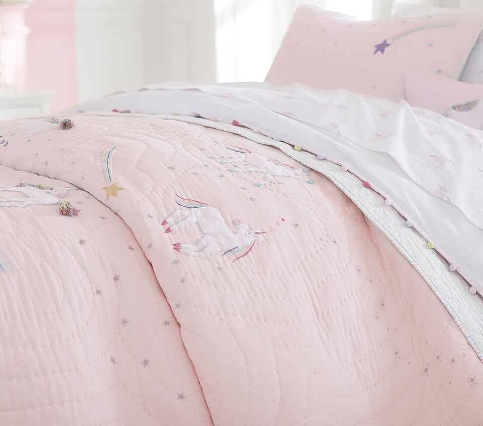 Rainbow Unicorn Bedspread