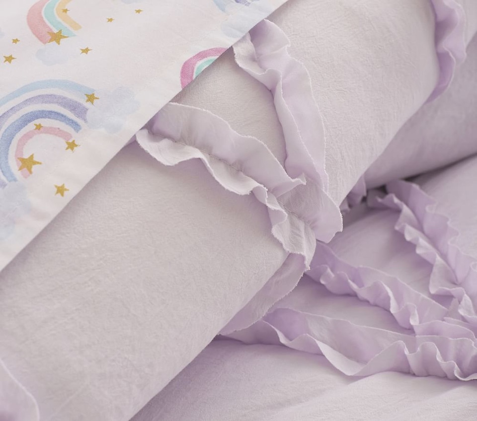Casual Ruffle Recycled Bedspread & Pillowcases