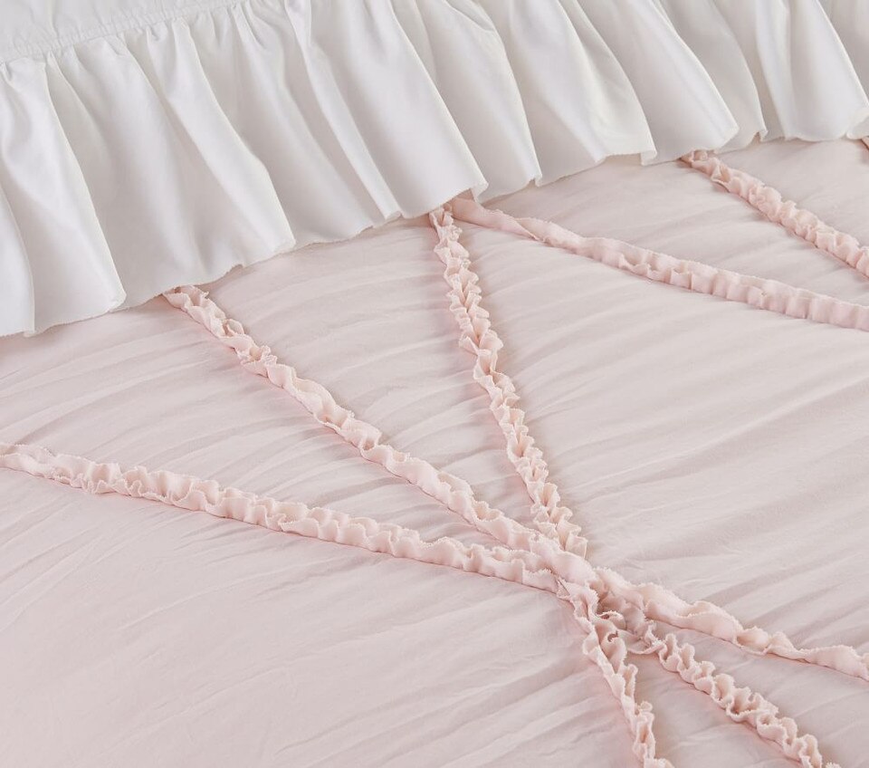 Casual Ruffle Recycled Bedspread & Pillowcases