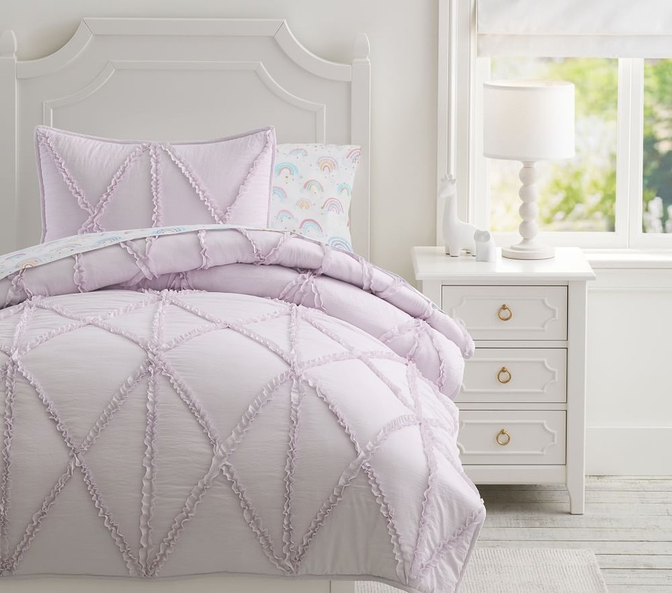 Casual Ruffle Recycled Bedspread & Pillowcases