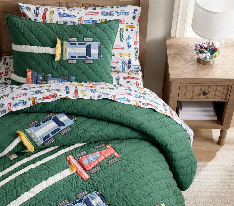 Remy Race Car Bedspread & Pillowcases