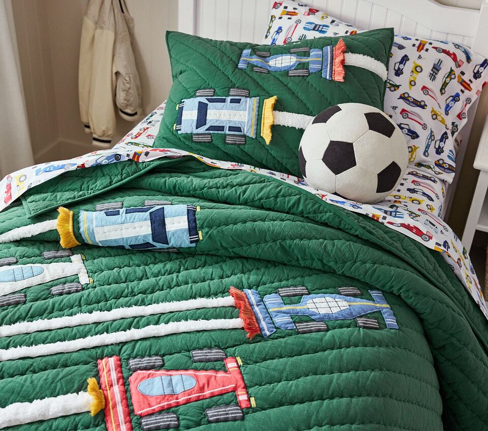 Remy Race Car Bedspread & Pillowcases