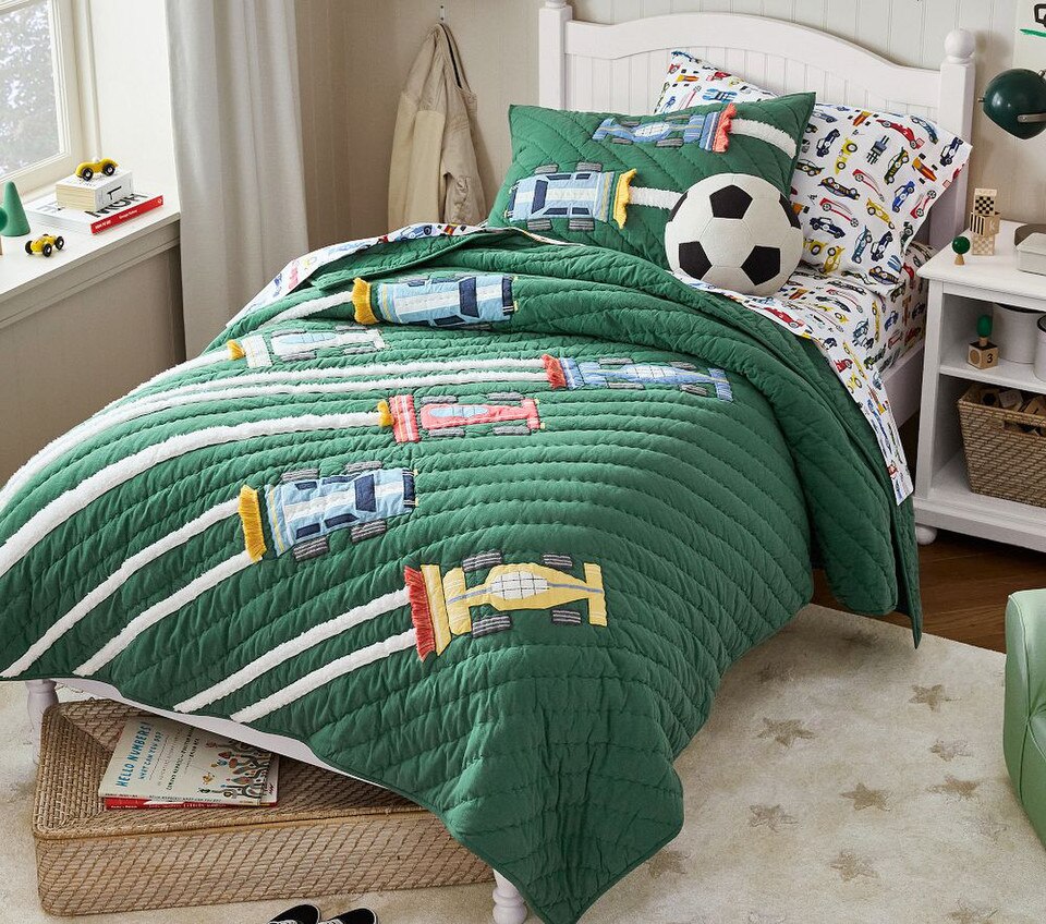 Remy Race Car Bedspread & Pillowcases