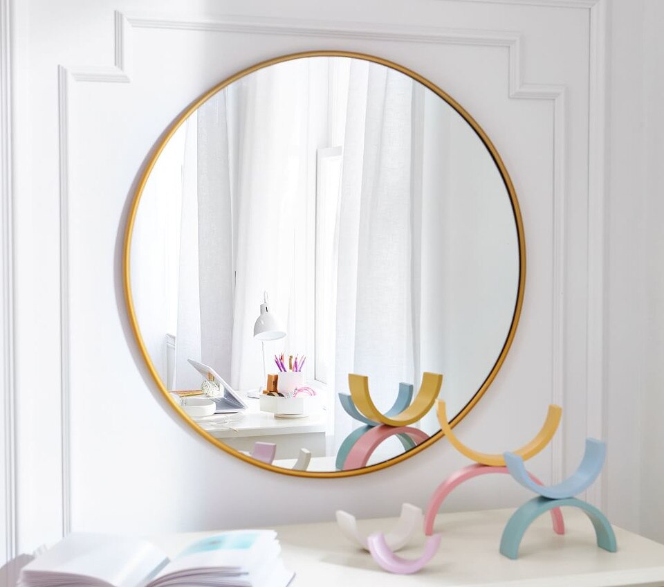 Round Metal Mirror