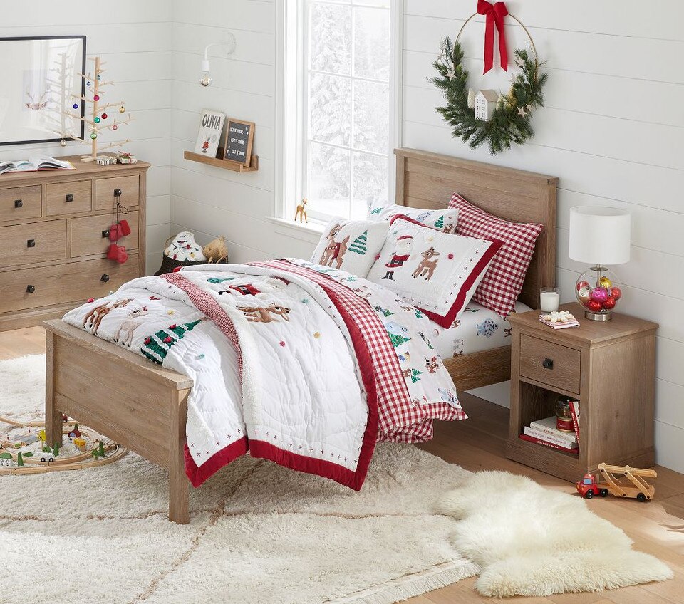 Rudolph® Glow-in-the-Dark Flannel Sheet Set & Pillowcases