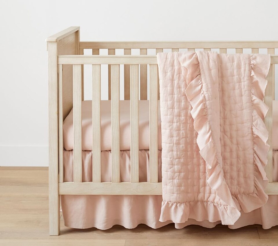 Ruffle Belgian Linen Cot Skirt