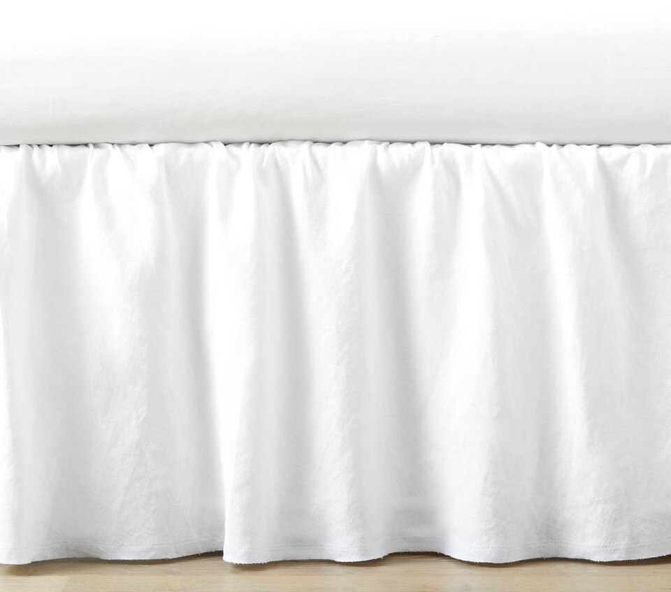 Ruffle Belgian Linen Cot Skirt