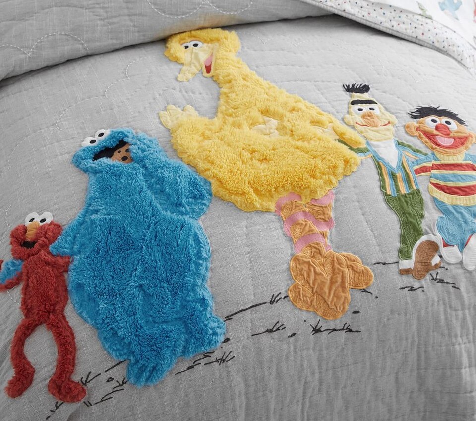 Sesame Street Bedspread & Pillowcases