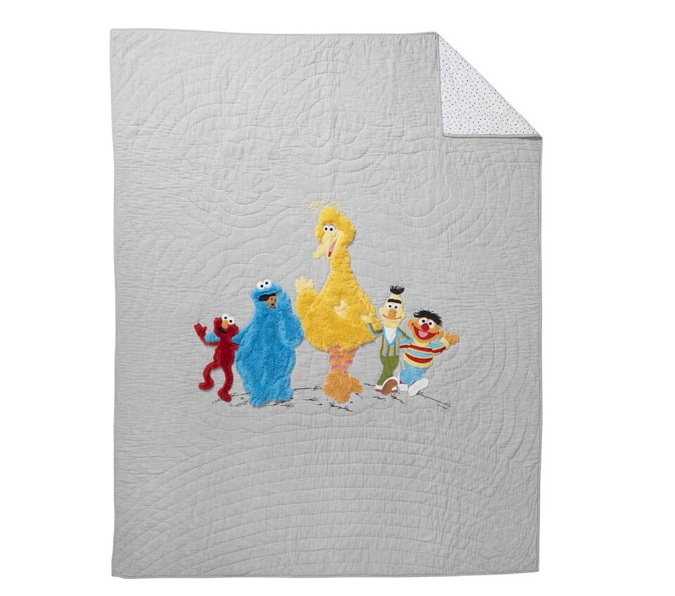 Sesame Street Bedspread & Pillowcases