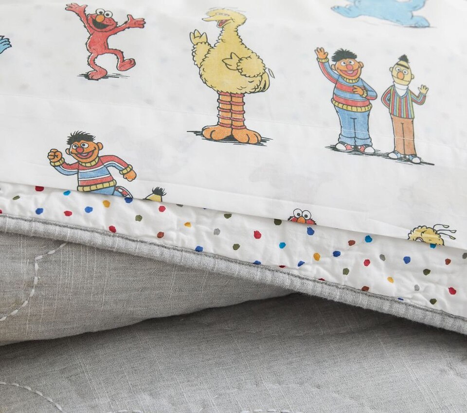 Sesame Street Bedspread & Pillowcases