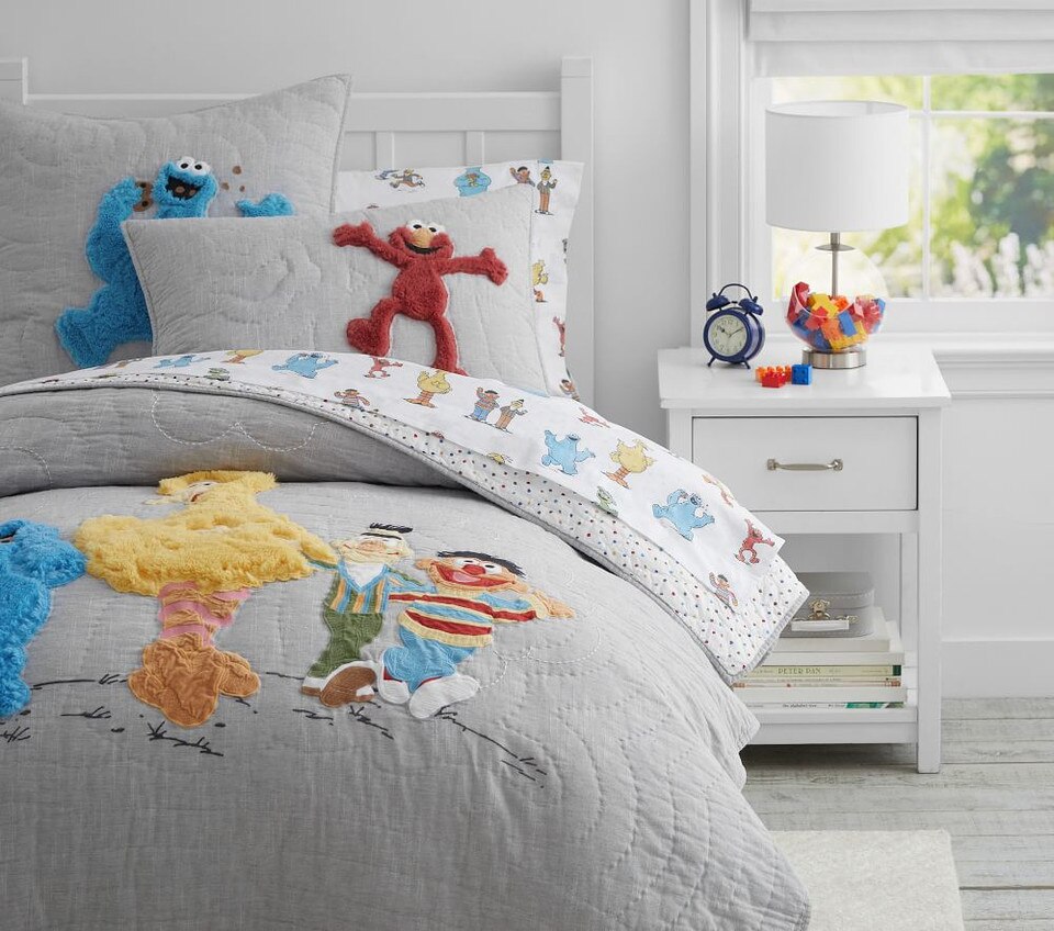 Sesame Street Bedspread & Pillowcases