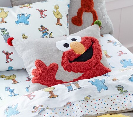 Toddler Bedding Set Sesame Street Crib Blanket Elmo Cookie Monster