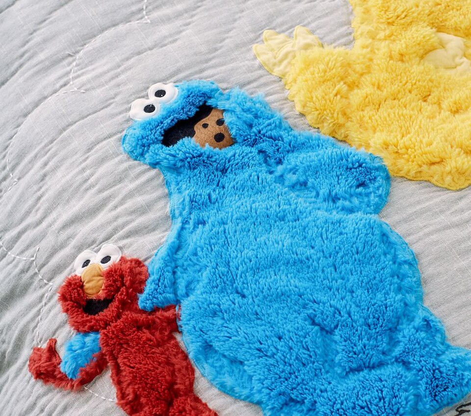 Sesame Street Bedspread & Pillowcases