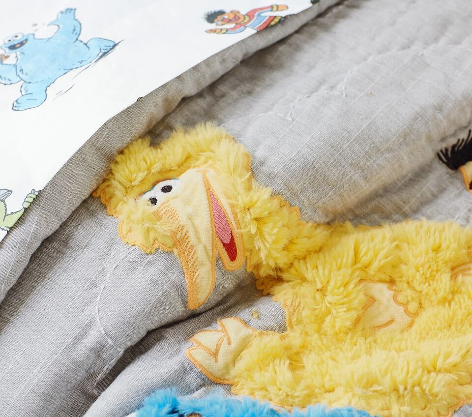 Sesame Street Bedspread & Pillowcases