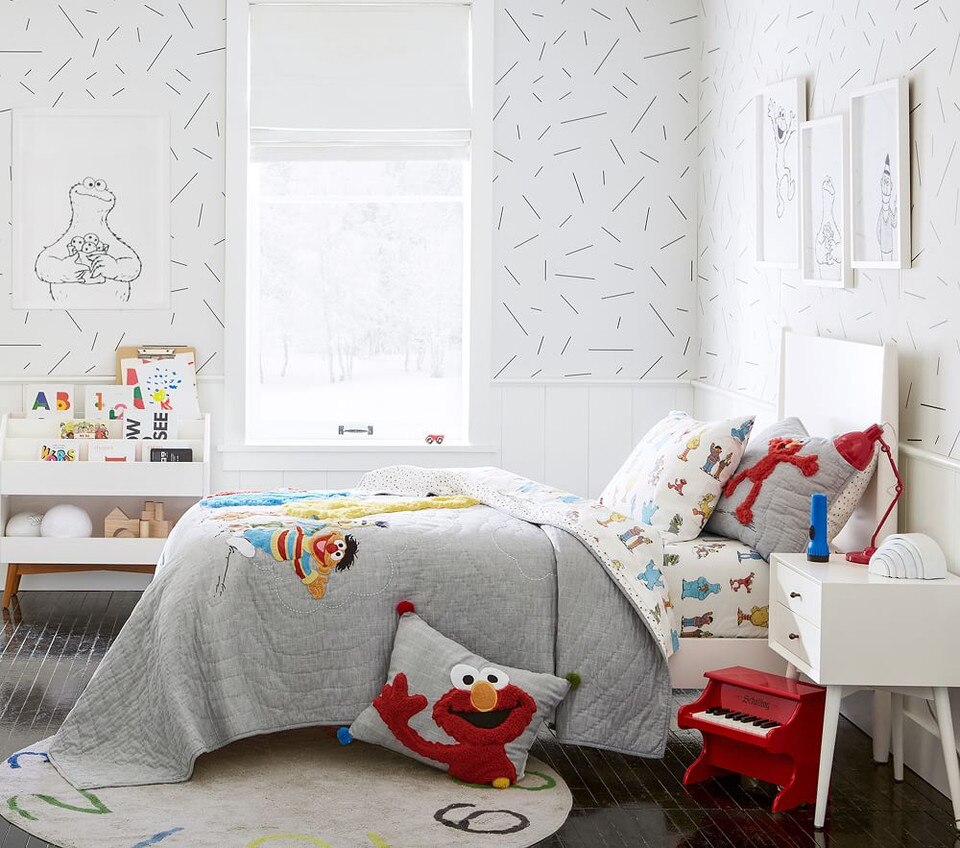 Sesame Street Bedspread & Pillowcases
