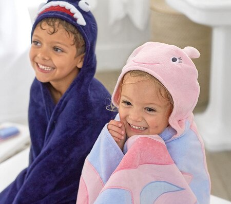 Bath Towels Baby Shark Hooded Towel Shark Kids Hooded Towel