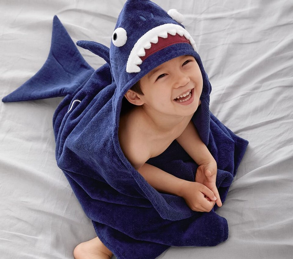 Shark Kids Hooded Towel