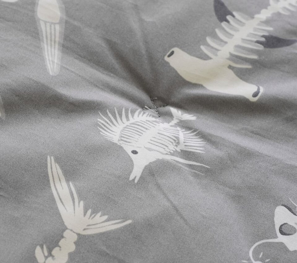 Shark Bones Glow-in-the-Dark Comforter & Pillowcases