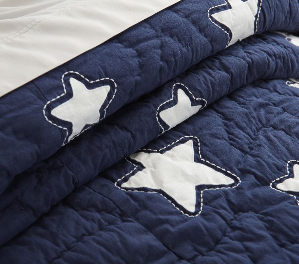 Shining Star Glow-in-the-Dark Bedspread & Pillowcases