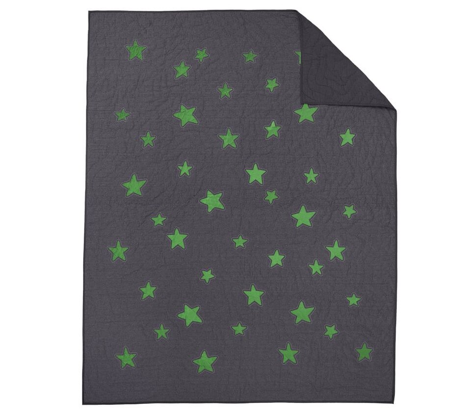 Shining Star Glow-in-the-Dark Bedspread & Pillowcases