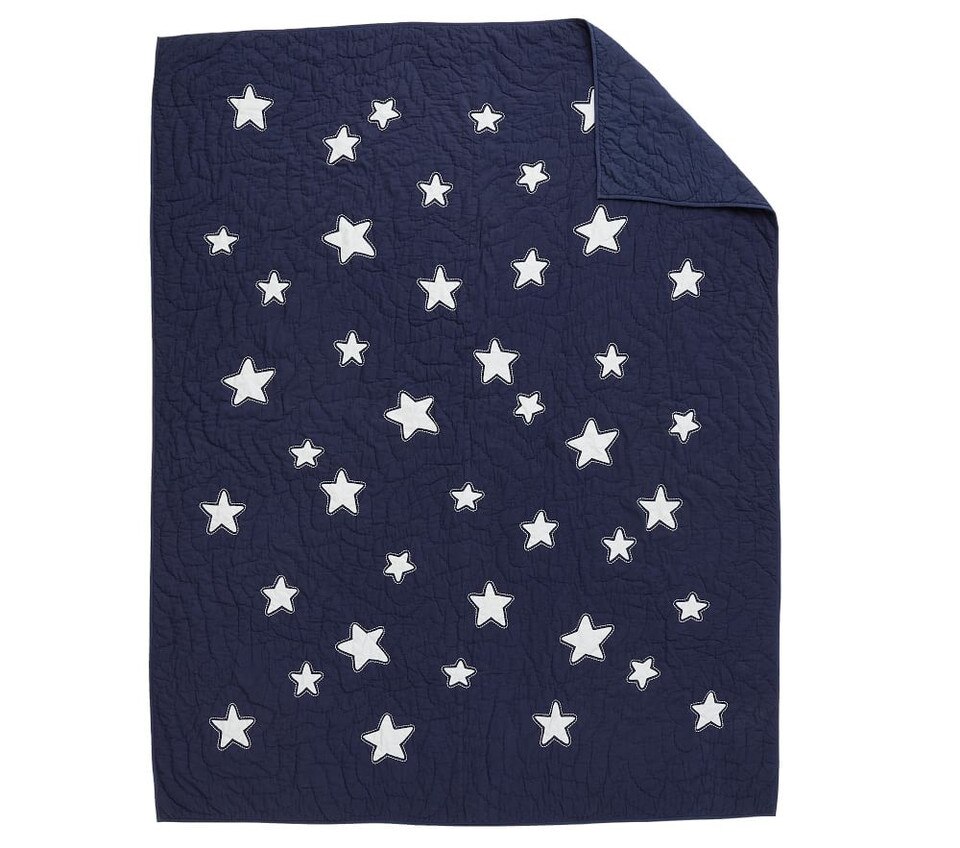 Shining Star Glow-in-the-Dark Bedspread & Pillowcases
