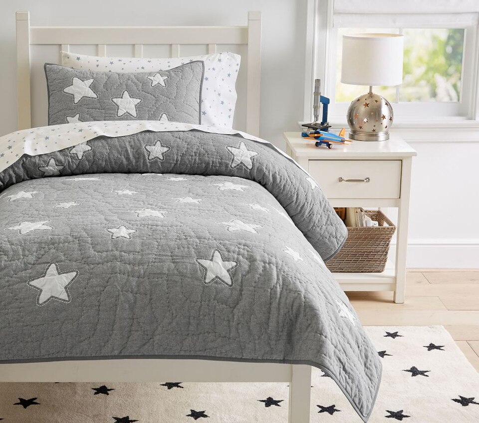 Shining Star Glow-in-the-Dark Bedspread & Pillowcases