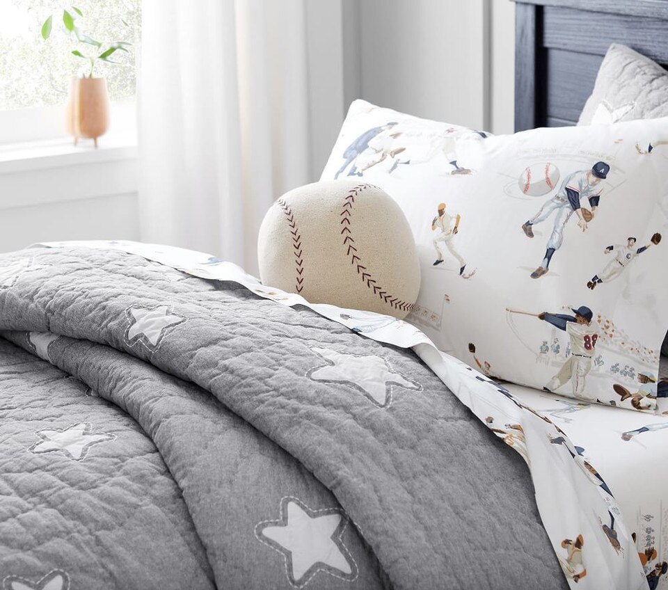 Shining Star Glow-in-the-Dark Bedspread & Pillowcases