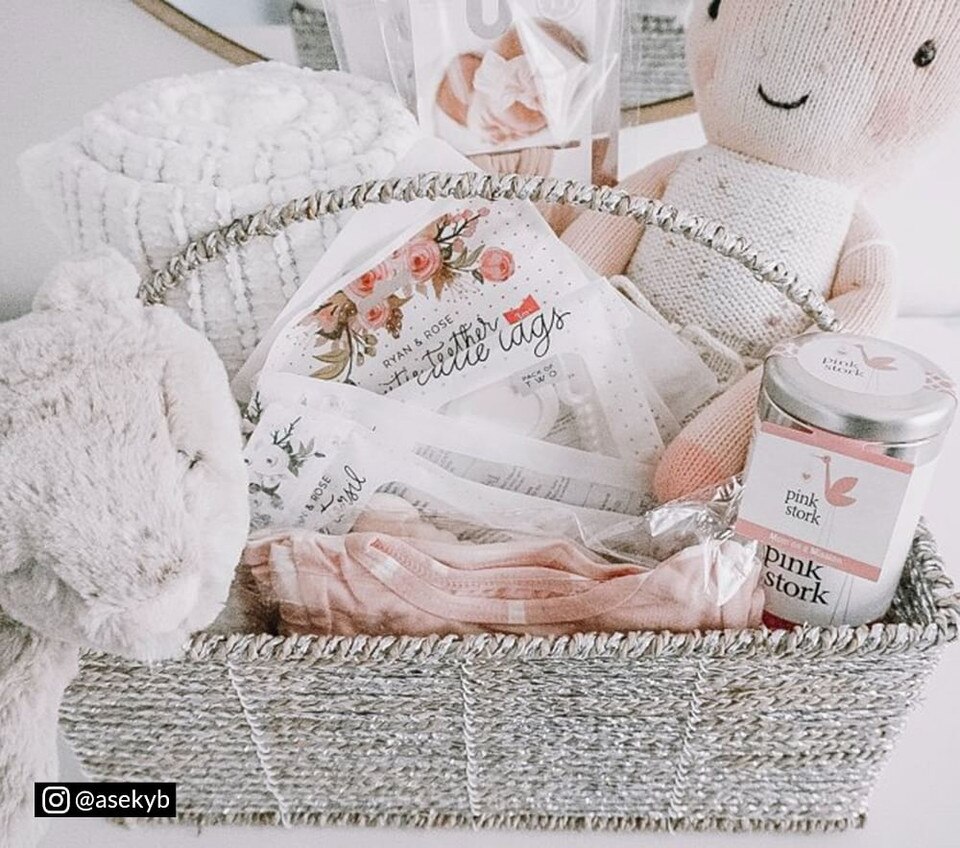 Silver Rope Changing Table Storage