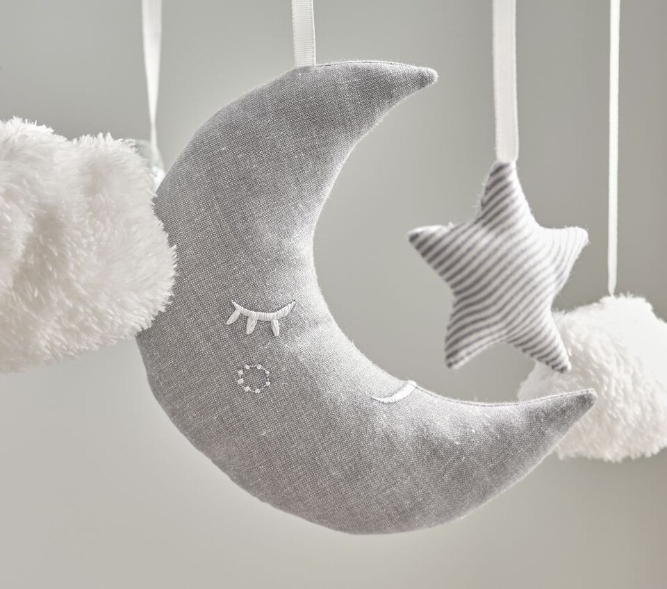 Skye Moon & Stars Musical Cot Mobile