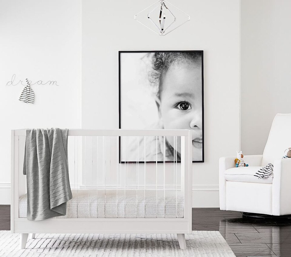 Sloan Acrylic Convertible Cot
