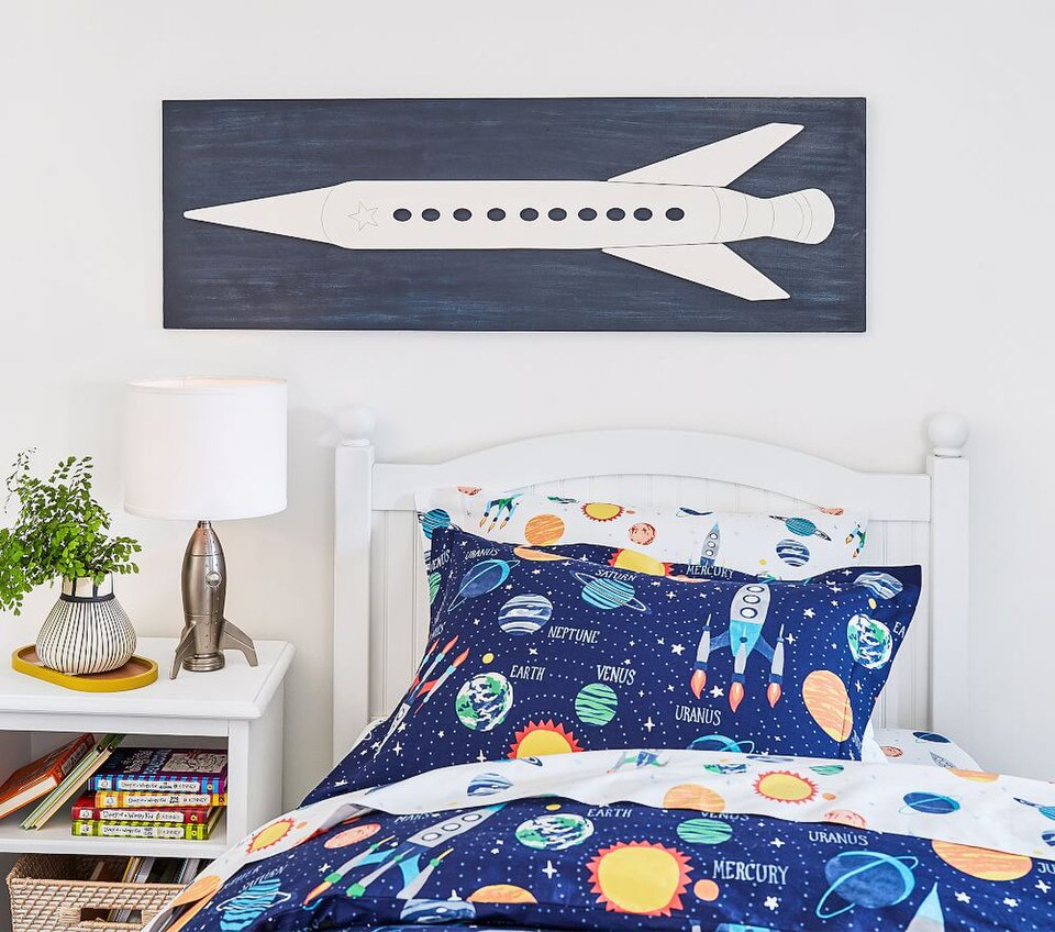 Solar System Glow-in-the-Dark Sheet Set & Pillowcases