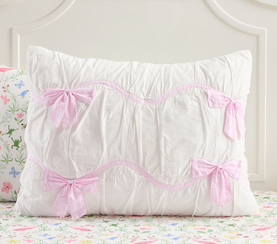 Stripe Bow Bedspread & Pillowcases