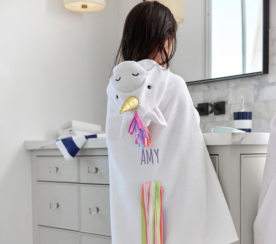 Unicorn Kids Hooded Towel
