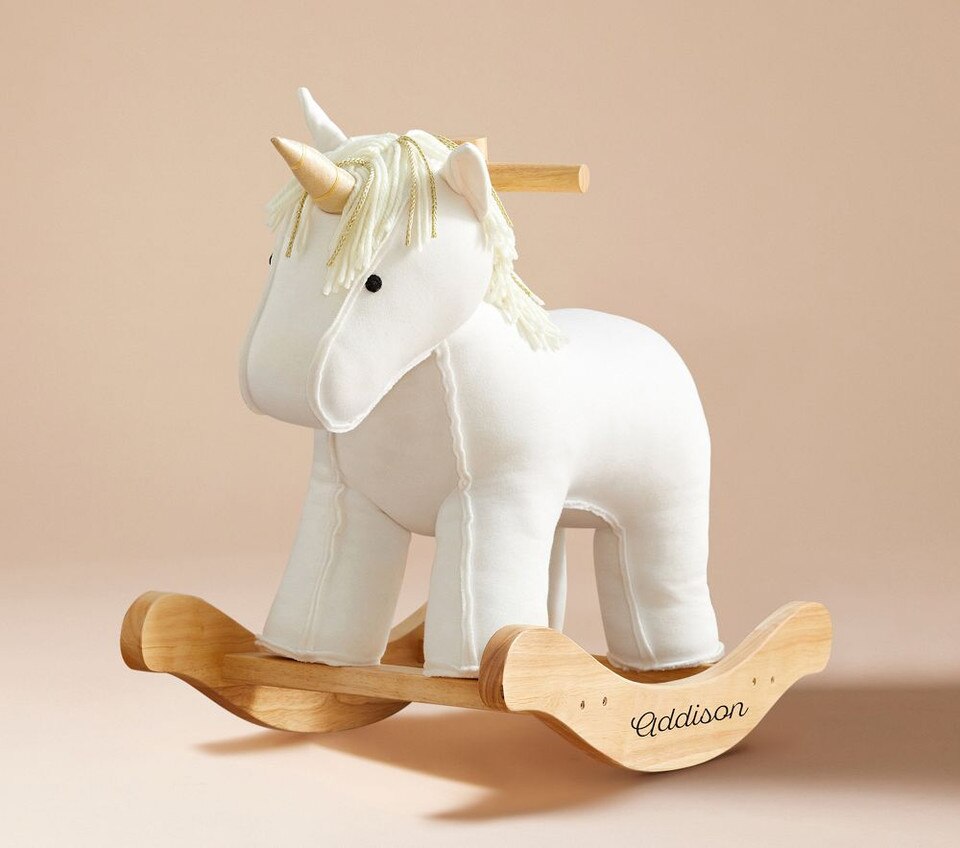 Unicorn Cotton Plush Nursery Rocker
