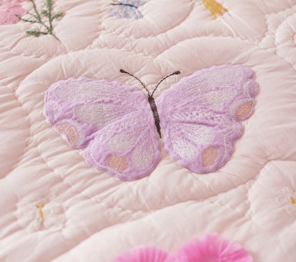 Wildflower Butterfly Bedspread & Pillowcases
