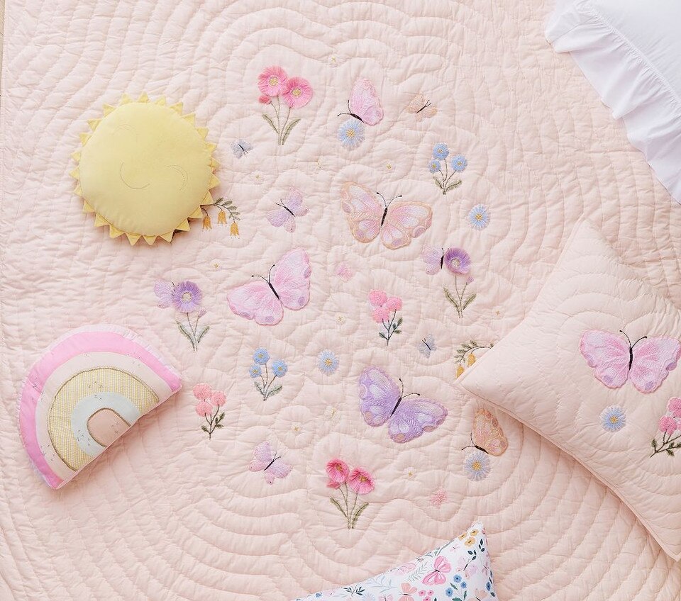 Wildflower Butterfly Bedspread & Pillowcases