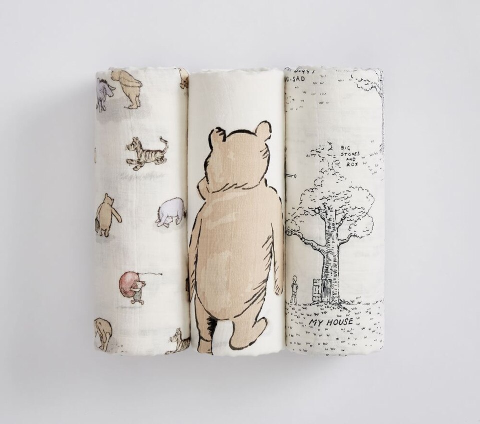 Disney Winnie The Pooh Organic Muslin Swaddle Set