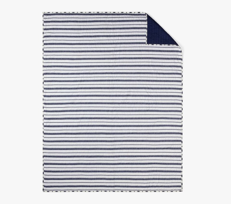 Yarn Dye Stripe Bedspread & Pillowcases